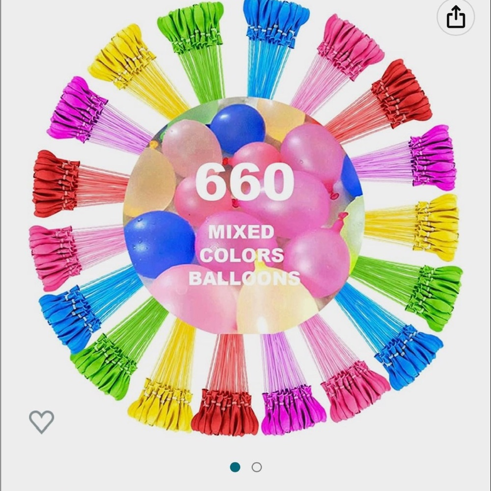 Water balloon pack with 660 balloons!!